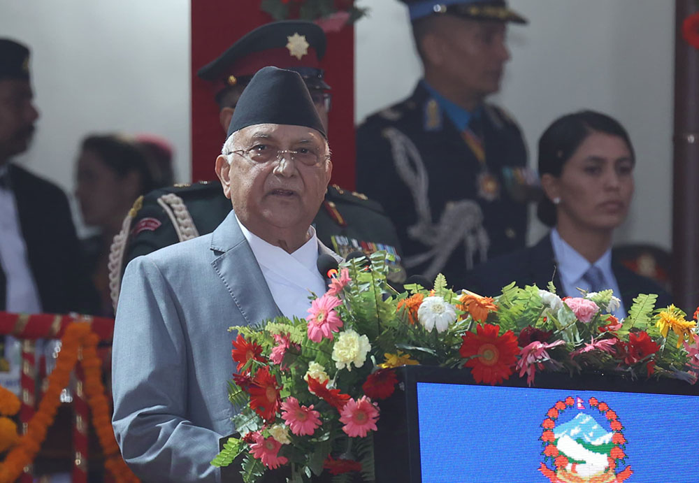 प्रधानमन्त्री ओलीको चेतावनी- सरकारसँग लगभग दुई तिहाइ छ भन्ने हेक्का रहोस्